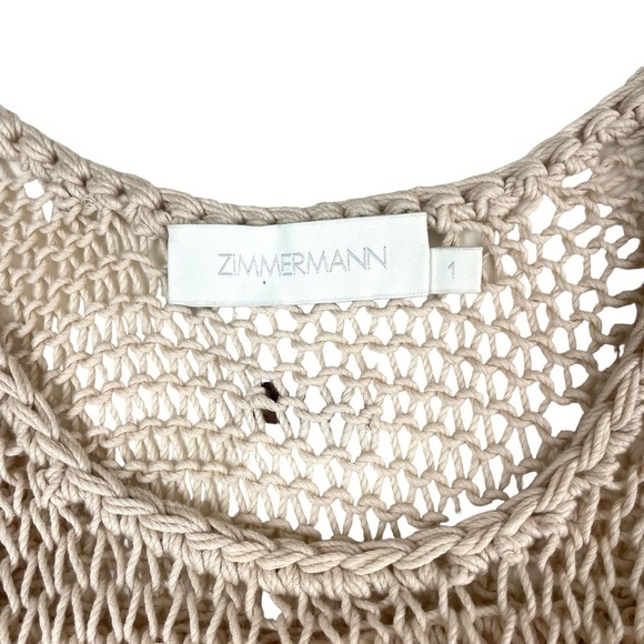 Zimmermann Tropicana Scoop Midi Dress Crochet Knit - Picture 11 of 16